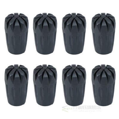 8x Hiking Stick Tips Antislip Outdoor Pole Cap Replacement E