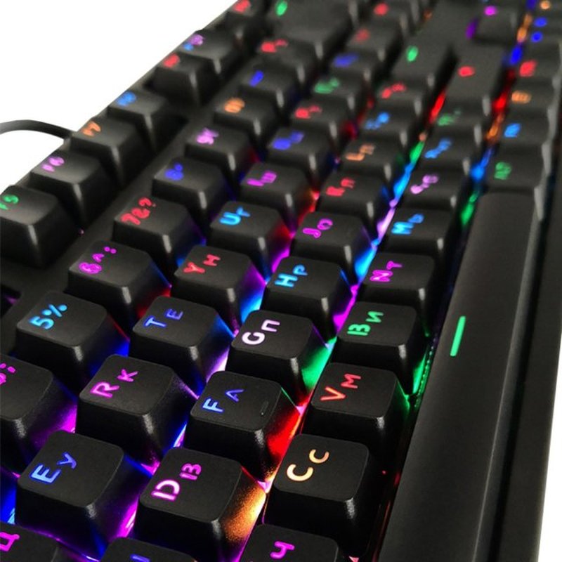 10 Styles Translucent Double Shot PBT 104 Keycaps Engllish/R