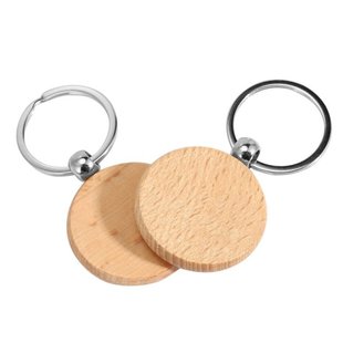 100 Blank Wooden Wooden Keychain Diy Wooden Keychain Key Tag