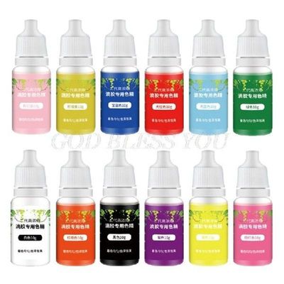 12 Colors Epoxy Resin Pigment Kit Transparent Epoxy UV