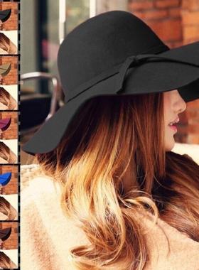 2021 Autumn Winter Bowler Hats for Women Girls Soft Vintage