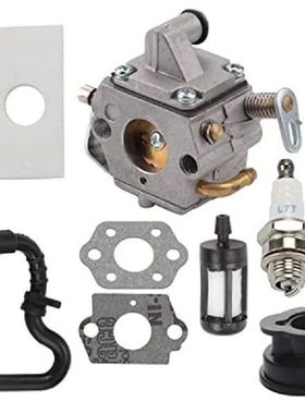 MS170 Carburetor Qith Gaskets And Spark Plug Fit MS180