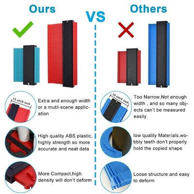 12/14cm Shape Contour Gauge Duplicator Profile Measuring Too