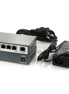 End-Span 1,2 /3,6- IEEE802.3af 5 Ports 4 PoE Switch 65W 10/1
