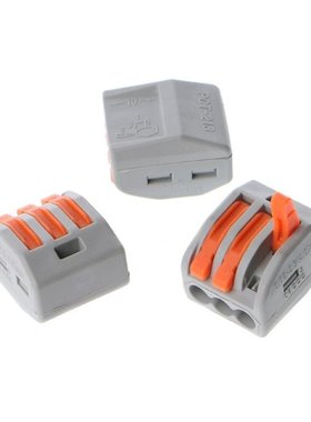 10 Pcs 3 Way Electric Cable Wire Connector Reusable Lever Te