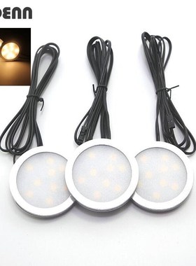 3X2W Wireless LED nder Cabinet Puck Lights with RF Dimmable