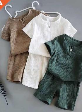 2 Pcs Boys Girls Clothing Sets 2022 Summer Baby Girls Clothe