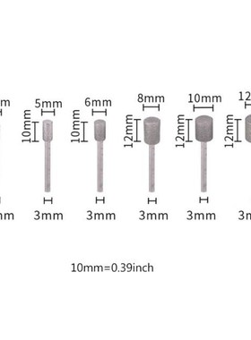 5PCS Diamond Coated Cylindrical Burr Chainsaw Sharpener Ston