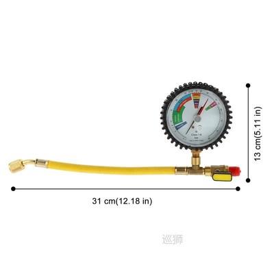 Nitrogen Pressure Test Gauge Air Conditioning Refrigeration