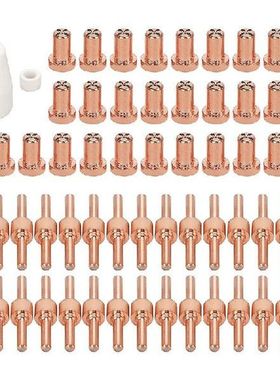 62Pcs PT31 Plasma Cutting Consumables Electrode Tip Swirl