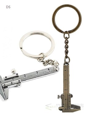 Universal Car Key Mini Vernier Caliper Keychain Car Turbo Ke