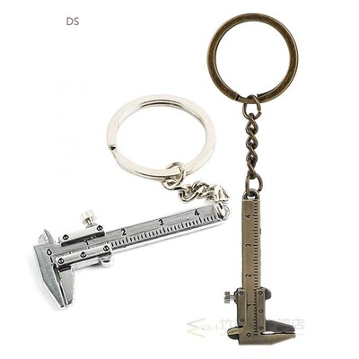 Universal Car Key Mini Vernier Caliper Keychain Car Turbo Ke