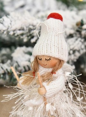2021 New Year Gift Cute Christmas Angel Doll Xmas Tree Ornam