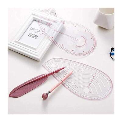 21Pcs Sewing Ruler Line French Curve Ruler Cutting Mat Set Y