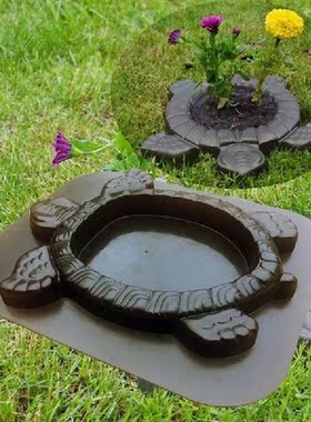 Turtle Shape Plastic Path Mold Concrete Cement Stepping
