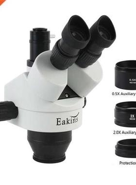 7X-45X Continuous Zoom Simul Focal Trinocular Stereo Microsc