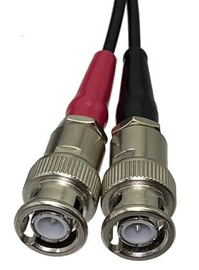 RG174 2x FFA 1S C9 1Pin to 2x BNC Q9 Male Clamp Connector Wi