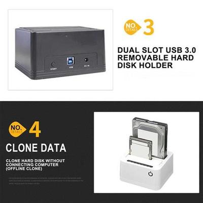External Hard Multi-Function Dual-Slot US3.0 Hard Drive as