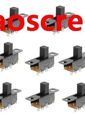 100 Pcs 6mm High Side Knob 2 Position SPDT 1P2T Panel Mount