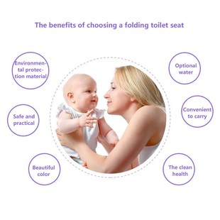 Baby Travel Folding Potty Seat Anti-slip Toddler Portable To