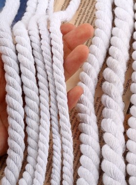 Rope-String Cords Twine-Sash Twisted Thick Cotton Craft Deco