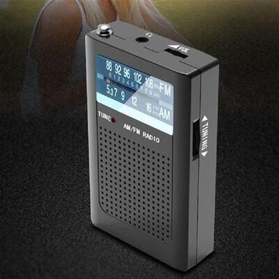 Portable FM/AM Radio Receiver AAA Battery Powered AM FM
