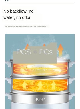 220V Electric Steamer Household Multi-functional Steam Cooke