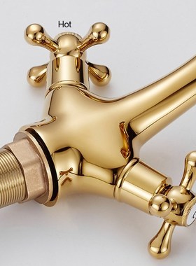 Bathroom Vessel Sink Faucet Double Handle Two Knobs Mixer Ba