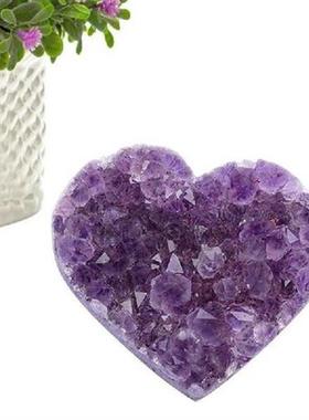 Batu Kecubung Alami Bentuk Hati Kecubung Lubang Kecubung