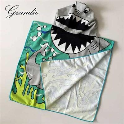 Baby Hooded Bath Towel Poncho Children Kids Bathrobe Towels