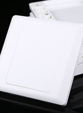 86x86mm Electric Wall Switch Socket Blank Cover Panel Whiteb