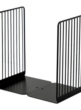 1 Pair Bookends Book Stand Support Simple Iron Desktop Non S