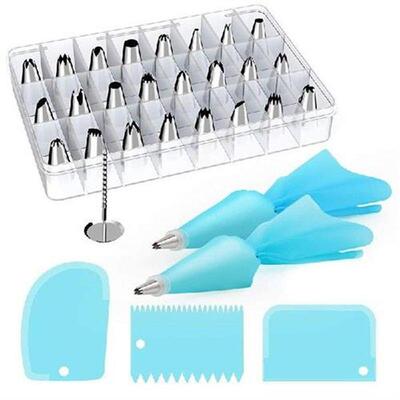 32Pcs/Set Stainless Steel Cream Nozzles Pastry Tools