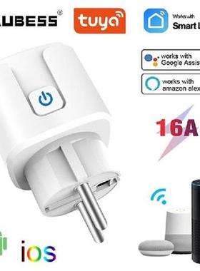 16A Tuya WiFi EU Smart Plug AC110-240V Smart Life App Power