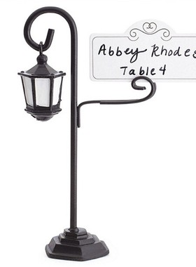 Street Lamp Card Holder Table Number Photo Memo Clip Wedding