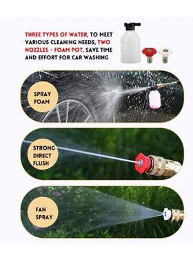 15000mAh 0Bar Wireless High Pressure Car Wash Water Spay Gu