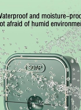 Wonderlife Dustproof Drain Soap Shelf Bathroom Accessories S