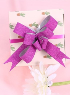 100pcs 18mm Glitter Pull Bows Gift Knot Ribbons String Bows