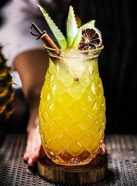 Cup Glasses Pineapple Glass Drinking Water Cocktail