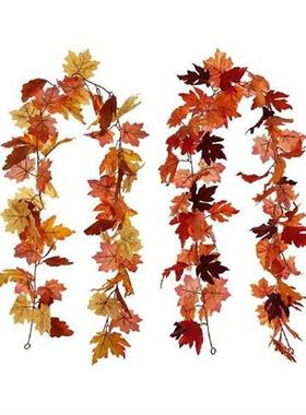 2pcs Halloween Hanging Fireplace Background Thanksgiving