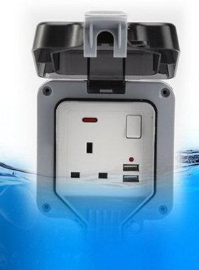 Switched Socket Outdoor Waterproof Switch Socket Box Splash-