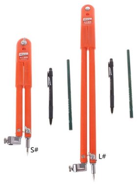 Carpenter Precision Pencil Compasses Large Diameter Adjustab