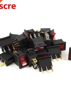 20 Pcs AC 250V/125V 6A/10A 3 Pin ON/OFF I/O SPST Snap in Min