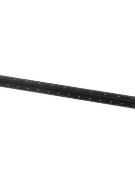 30cm Triangular Metal Scale Ruler Aluminum Alloy Engineers D