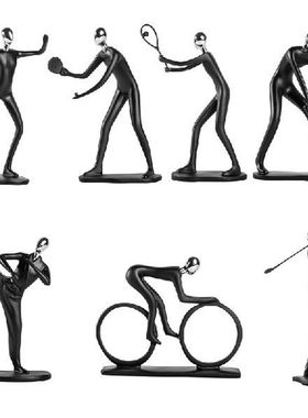 Resin Abstract Figure Sculpture Anti Deformed Durable