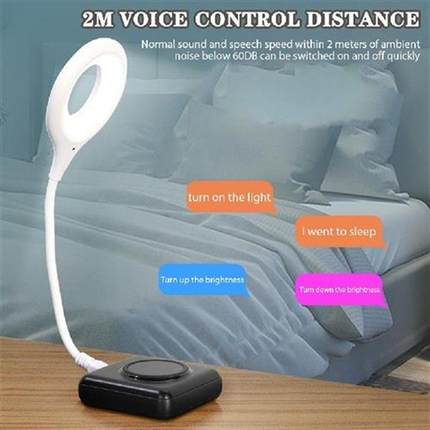 Mini Table Lamp Intelligent Voice Control Night Light Usb
