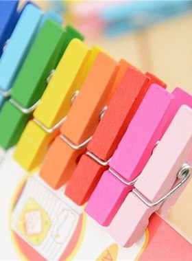 50 Pcs/lot Mini Wooden Craft Pegs Clothes Paper Photo Hangin
