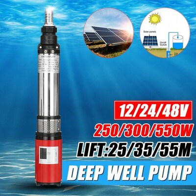 Solar Water Pump 12/24V/48V 55m High Pressure Deep Well Pump
