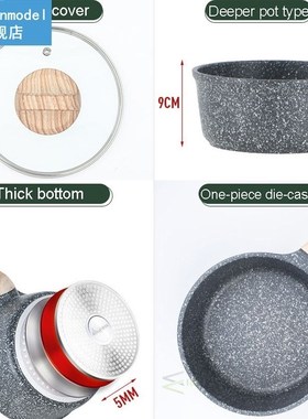 Non Stick Cooking Pan and Pot Set Frying Pan Cast Iron Skill