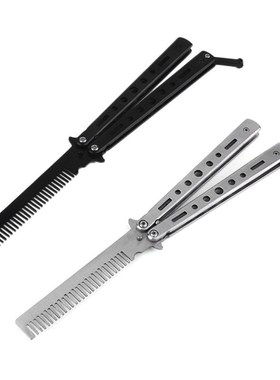 Knife Comb Practice Training Folding Butterfly Camping Stain